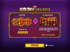 Golden Legend slotmaskinen SS-01